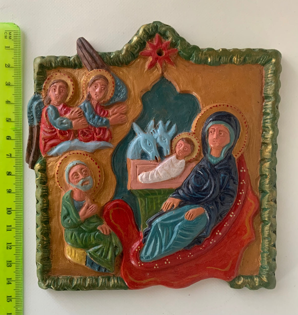 Nativity - terracotta bas-relief