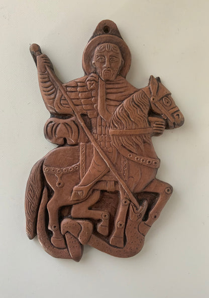 Sant Theodore terracotta bas-relief