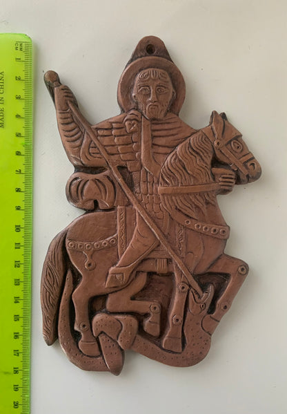 Sant Theodore terracotta bas-relief