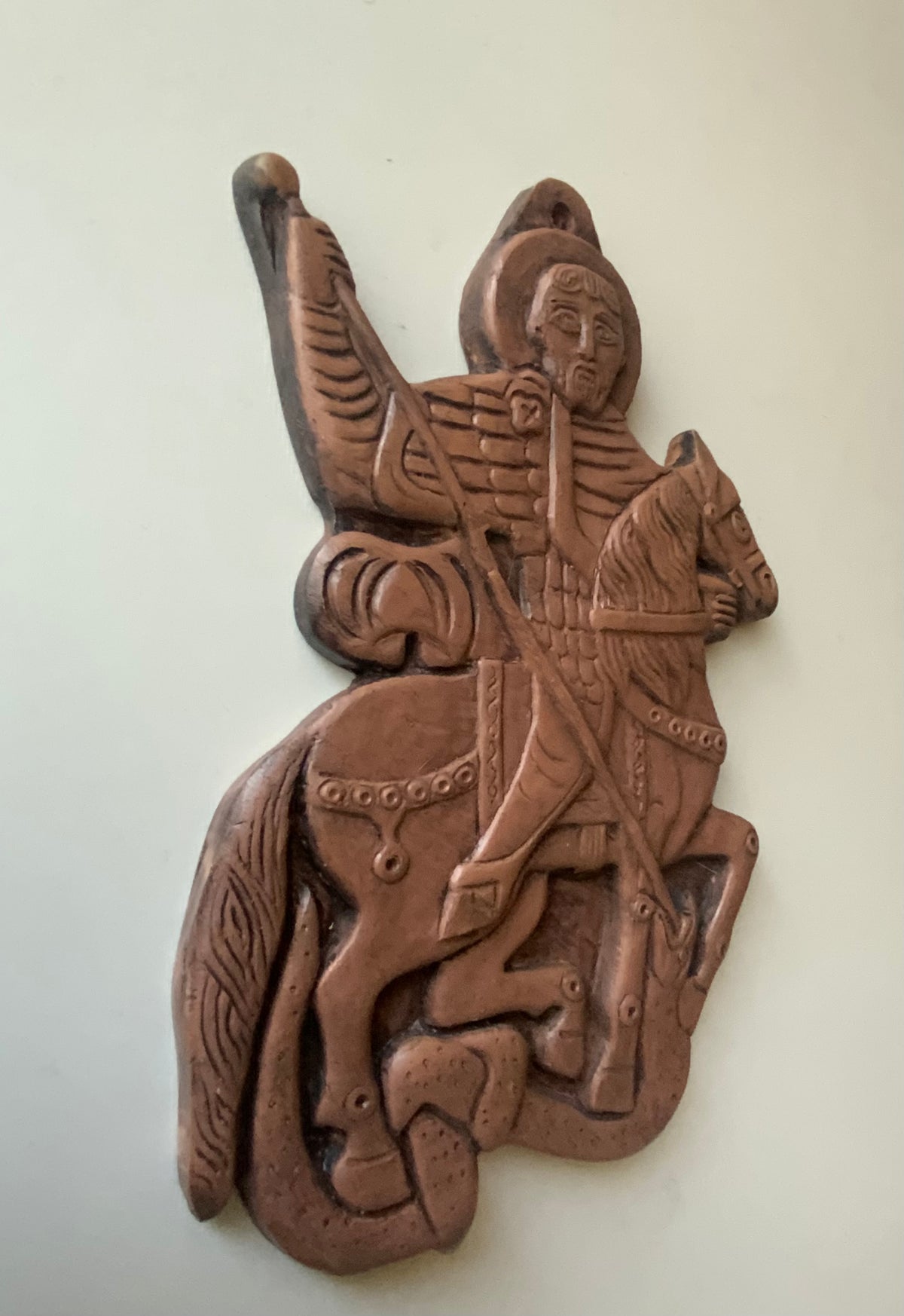 Sant Theodore terracotta bas-relief