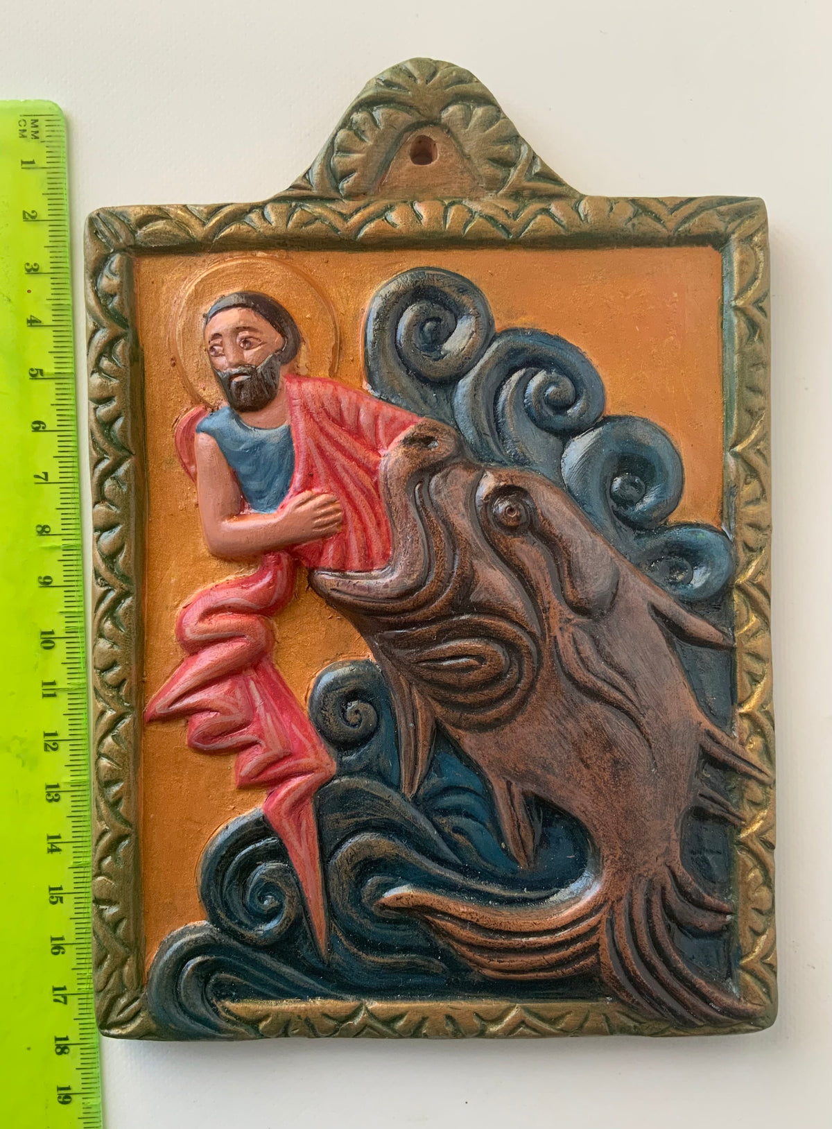 Jonah in the mouth of the whale