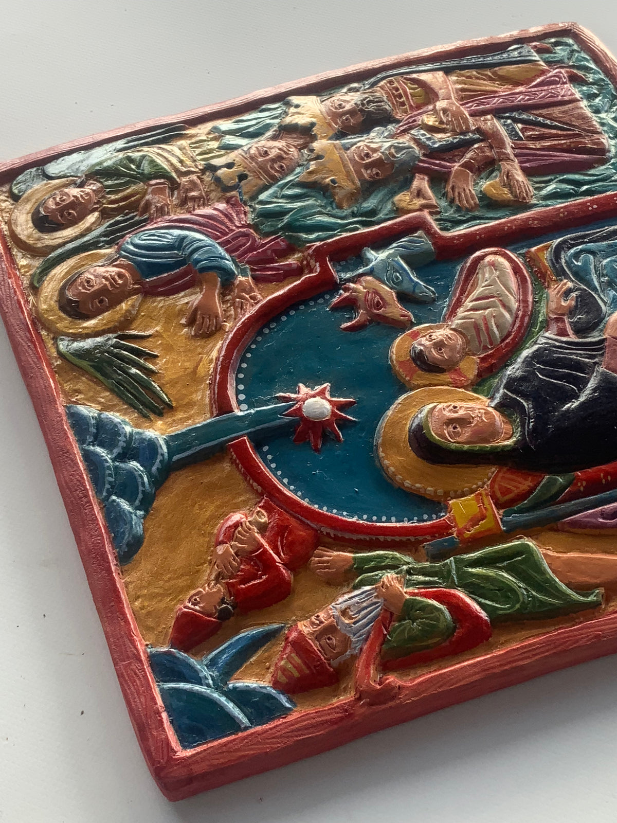 Nativity – Armenian Terracotta Bas-Relief
