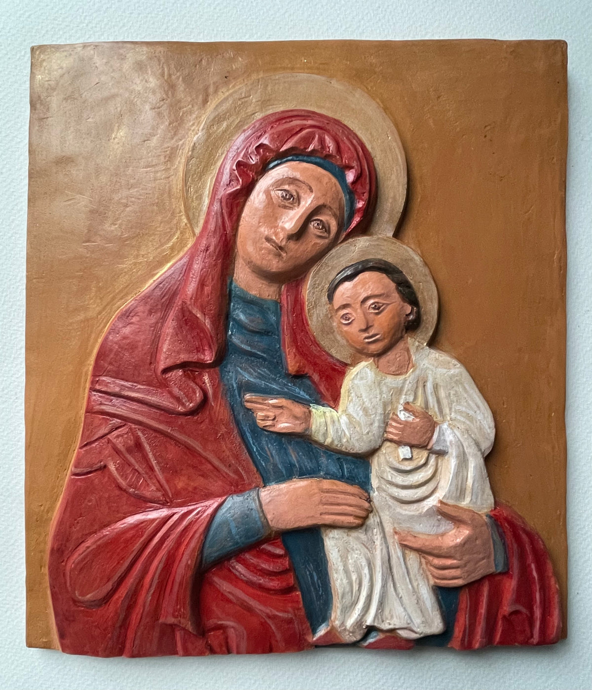 Madonna with Child in Terracotta