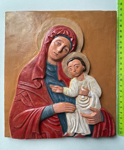 Madonna with Child in Terracotta